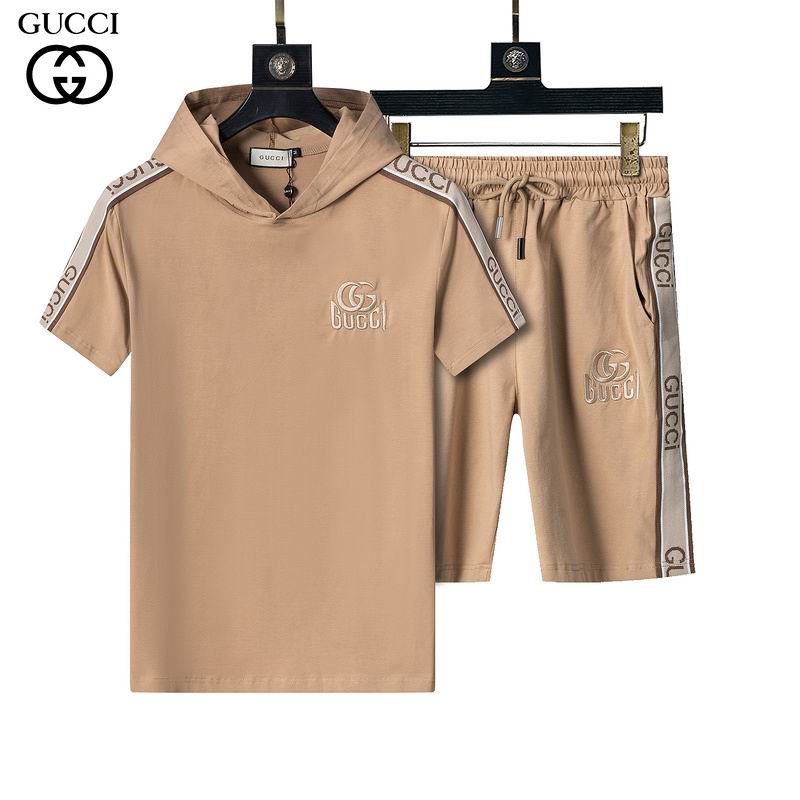 Wholesale Cheap High Quality G.ucci Short Sleeve Designer Tracksuits for Sale