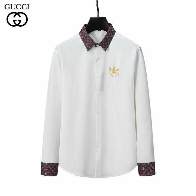 Wholesale Cheap G.ucci Long Sleeve Mens Shirts for Sale