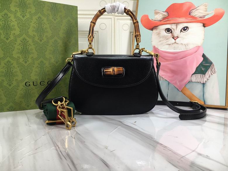 Wholesale Cheap High quality G.ucci Bamboo Leather Tote Shoulder Replica Bags for Sale