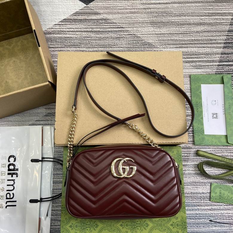 Wholesale Cheap Aaa quality G.ucci Women's Marmont Leather Replica Bags for Sale