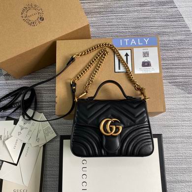 Wholesale Cheap Aaa quality G.ucci Women's Marmont Leather Shoulder Replica Bags for Sale