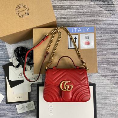 Wholesale Cheap Aaa quality G.ucci Women's Marmont Leather Shoulder Replica Bags for Sale