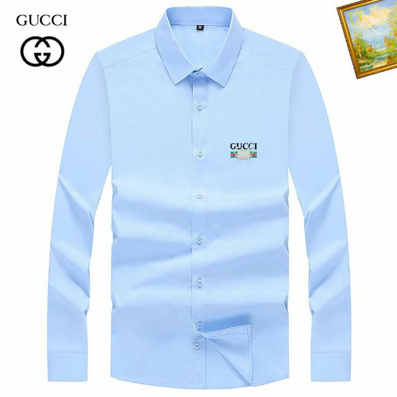 Wholesale Cheap G.ucci Long Sleeve Mens Shirts for Sale