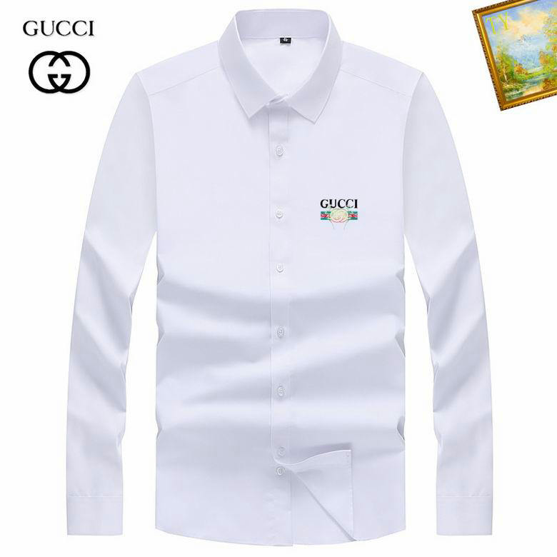 Wholesale Cheap G.ucci Long Sleeve Mens Shirts for Sale