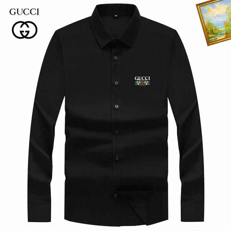 Wholesale Cheap G.ucci Long Sleeve Mens Shirts for Sale