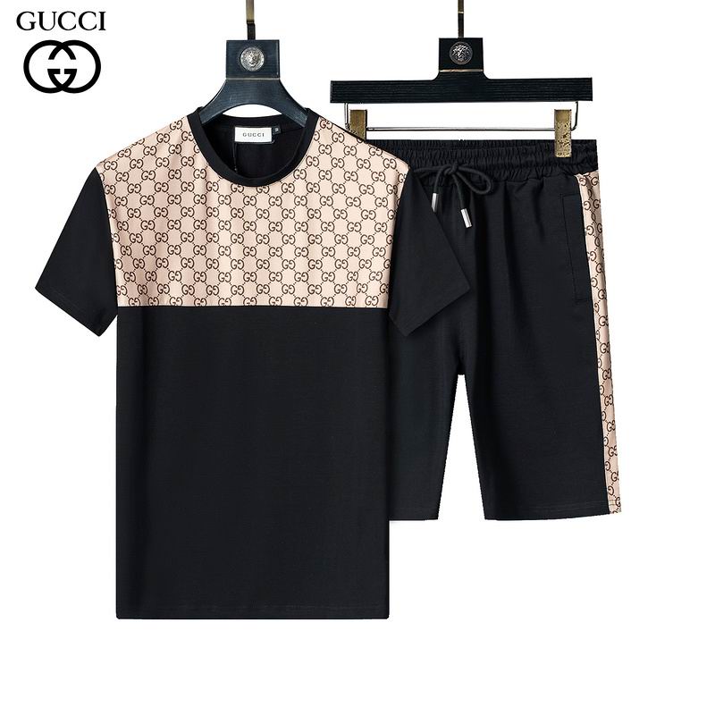 Wholesale Cheap High Quality G.ucci Short Sleeve Designer Tracksuits for Sale