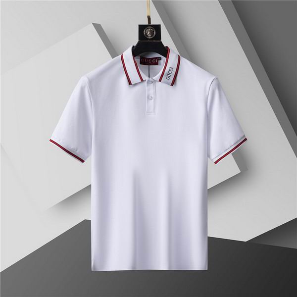 Wholesale Cheap High-quality men G.ucci Short Sleeve Lapel Replica Designer T Shirts for Sale