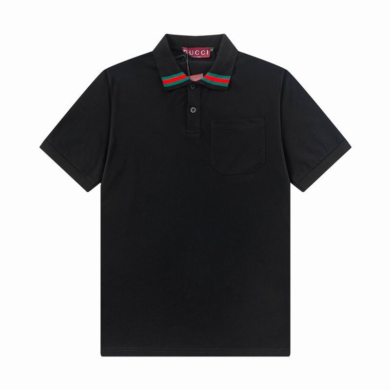 Wholesale Cheap High-quality men Fashion G.ucci Short Sleeve Lapel Replica Designer T Shirts for Sale