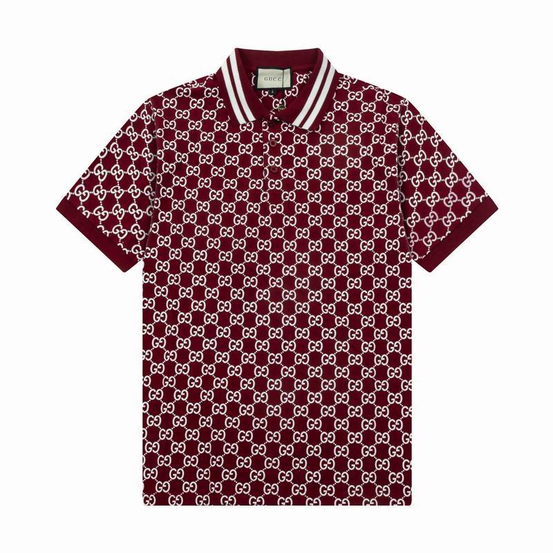 Wholesale Cheap High-quality men Fashion G.ucci Short Sleeve Lapel Replica Designer T Shirts for Sale
