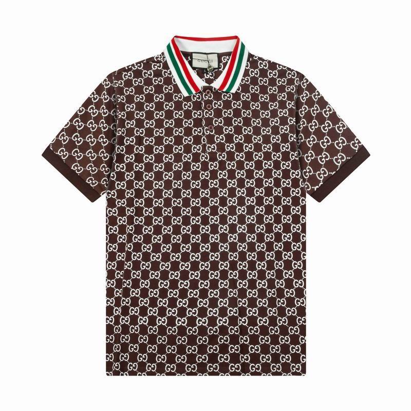 Wholesale Cheap High-quality men Fashion G.ucci Short Sleeve Lapel Replica Designer T Shirts for Sale