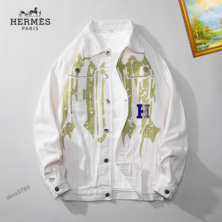 Wholesale Cheap H ermes Replica Denim Jackets for Sale