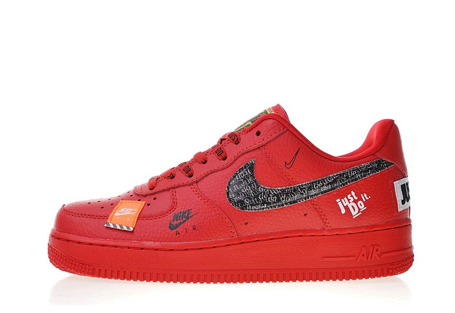 “Just do it” Nike Air Force 1 Low red sneaker AR7719-106