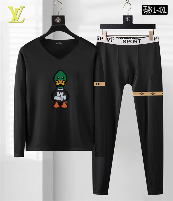 Wholesale Cheap Louis Vuitton Long Sleeve replica Tracksuits for Sale