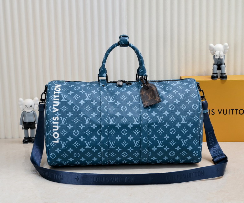 Wholesale Cheap AAA Louis Vuitton Keepall Bandoulière 50 Monogram Canvas Replica Travel Bags for Sale