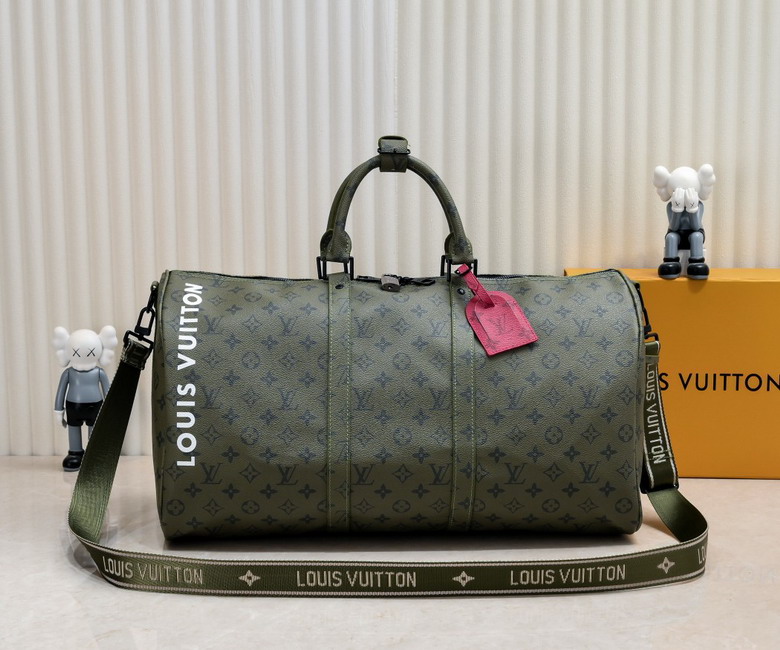 Wholesale Cheap AAA Louis Vuitton Keepall Bandoulière 50 Monogram Canvas Replica Travel Bags for Sale