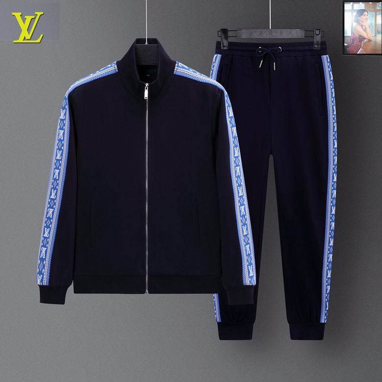 Wholesale Cheap Louis Vuitton Long Sleeve replica Tracksuits for Sale