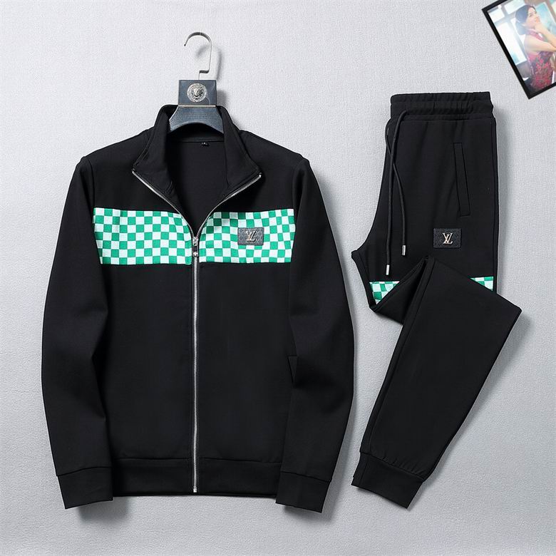 Wholesale Cheap Louis Vuitton Long Sleeve replica Tracksuits for Sale