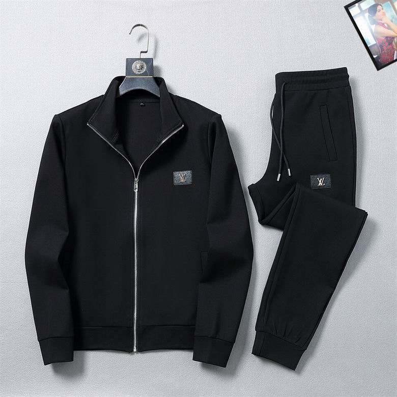 Wholesale Cheap Louis Vuitton Long Sleeve replica Tracksuits for Sale