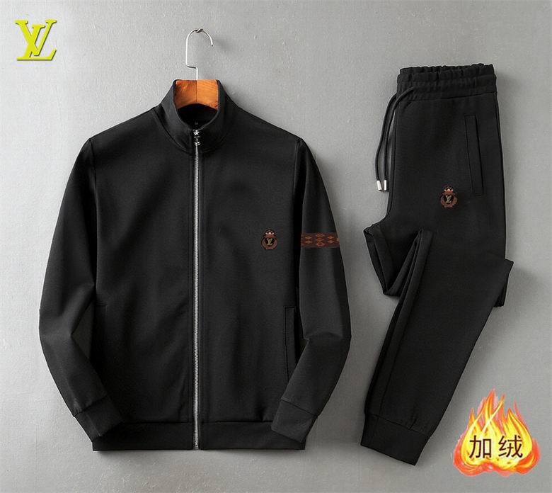 Wholesale Cheap Louis Vuitton Long Sleeve replica Tracksuits for Sale