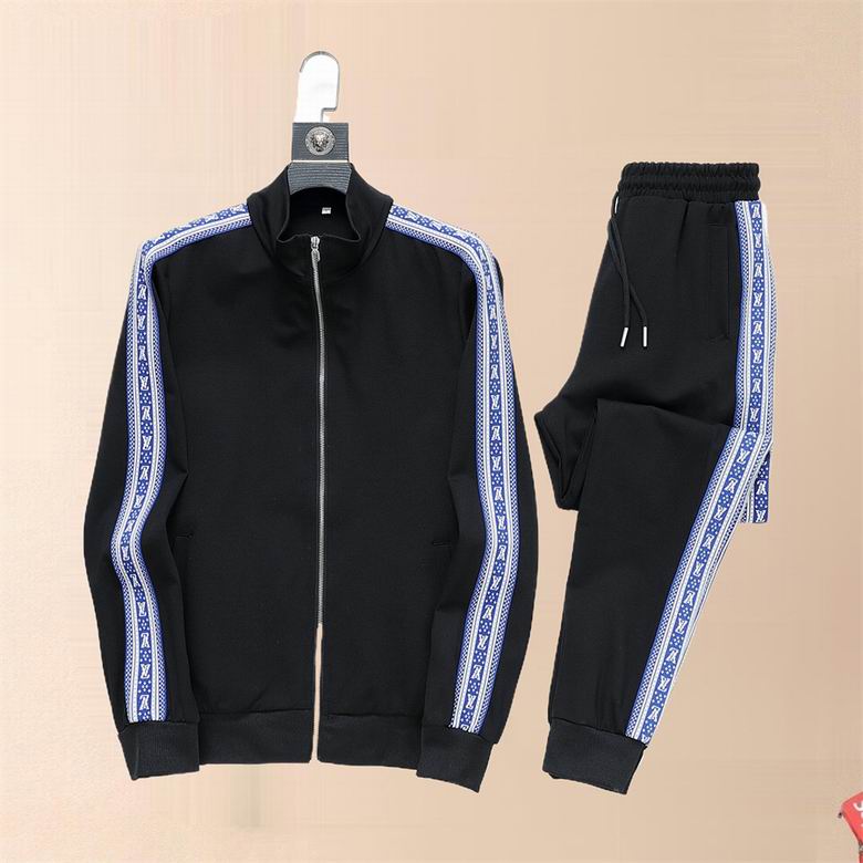 Wholesale Cheap Louis Vuitton Long Sleeve replica Tracksuits for Sale