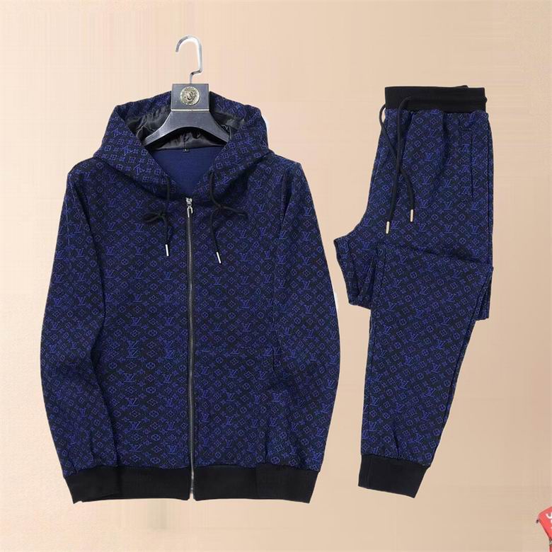 Wholesale Cheap Louis Vuitton Long Sleeve replica Tracksuits for Sale