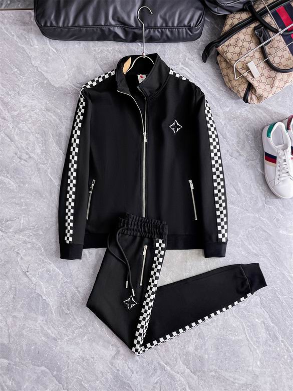 Wholesale Cheap Louis Vuitton Long Sleeve replica Tracksuits for Sale