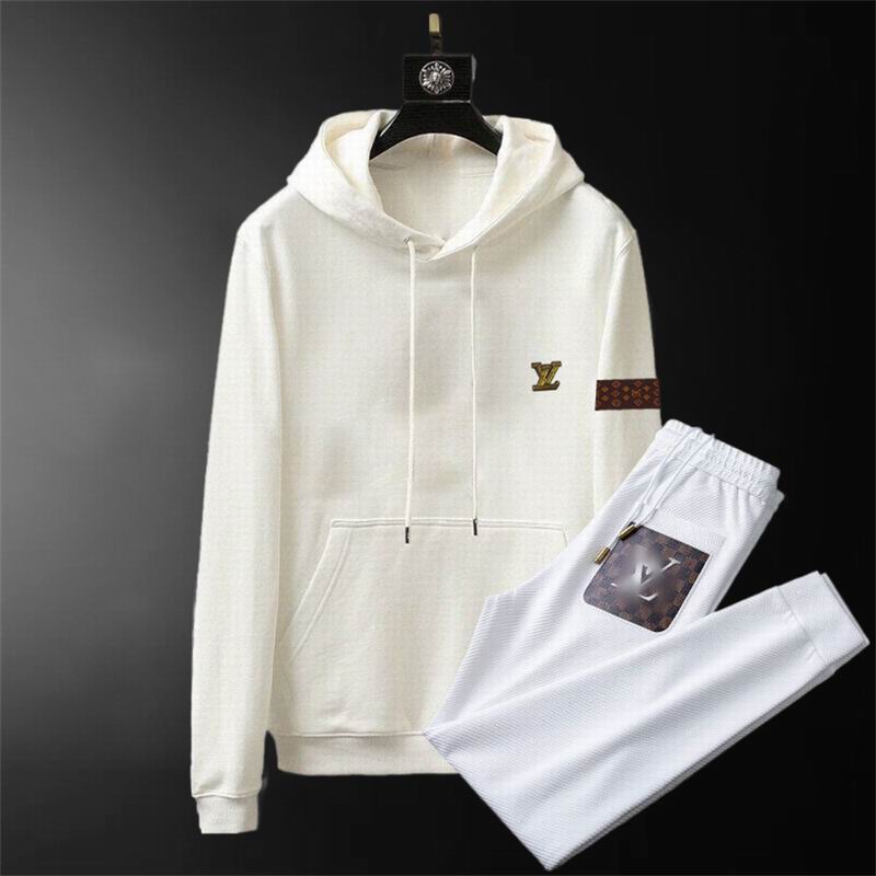 Wholesale Cheap Louis Vuitton Long Sleeve replica Tracksuits for Sale