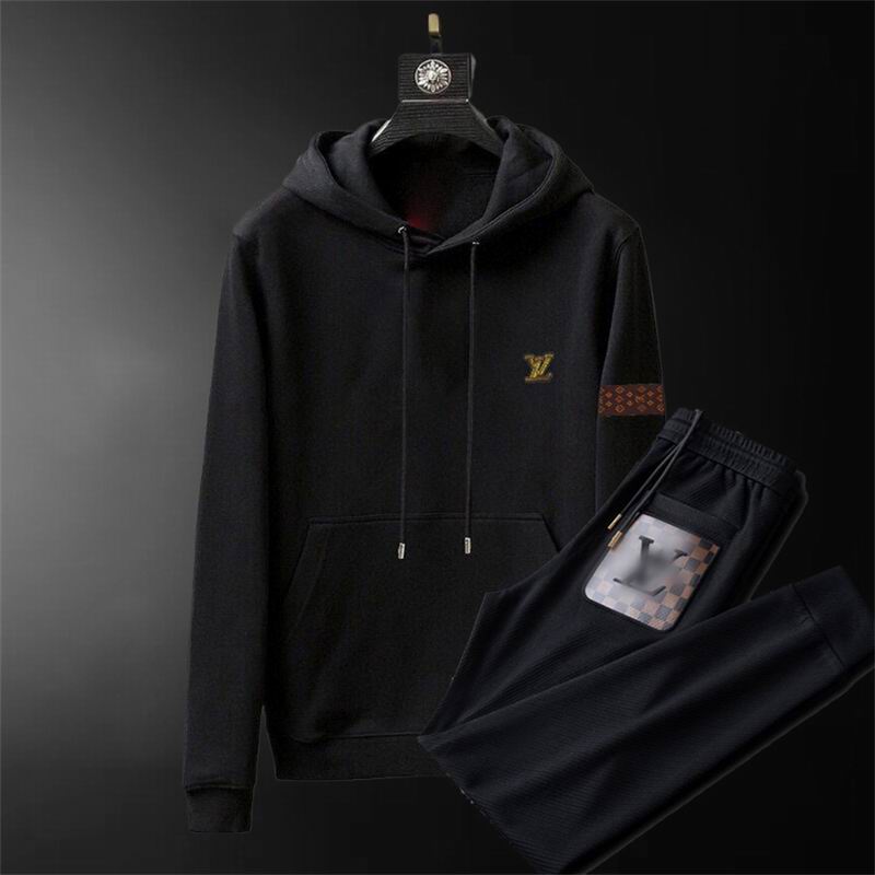 Wholesale Cheap Louis Vuitton Long Sleeve replica Tracksuits for Sale