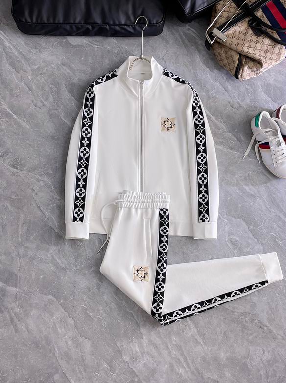 Wholesale Cheap Louis Vuitton Long Sleeve replica Tracksuits for Sale