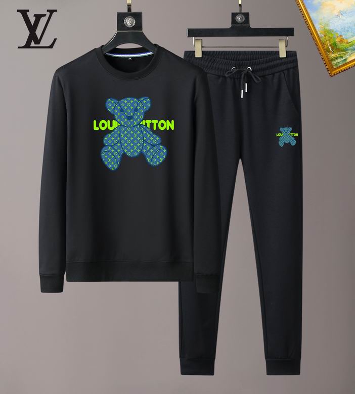 Wholesale Cheap Louis Vuitton Long Sleeve replica Tracksuits for Sale