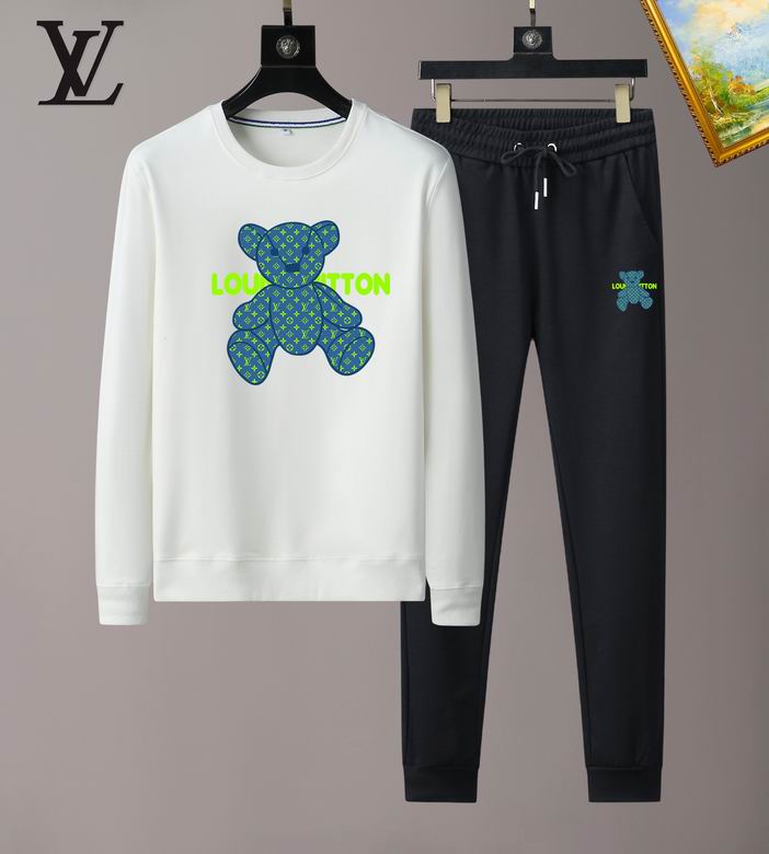 Wholesale Cheap Louis Vuitton Long Sleeve replica Tracksuits for Sale