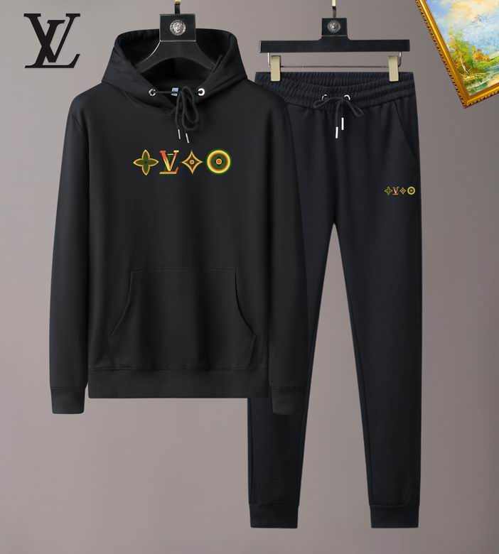 Wholesale Cheap Louis Vuitton Long Sleeve replica Tracksuits for Sale