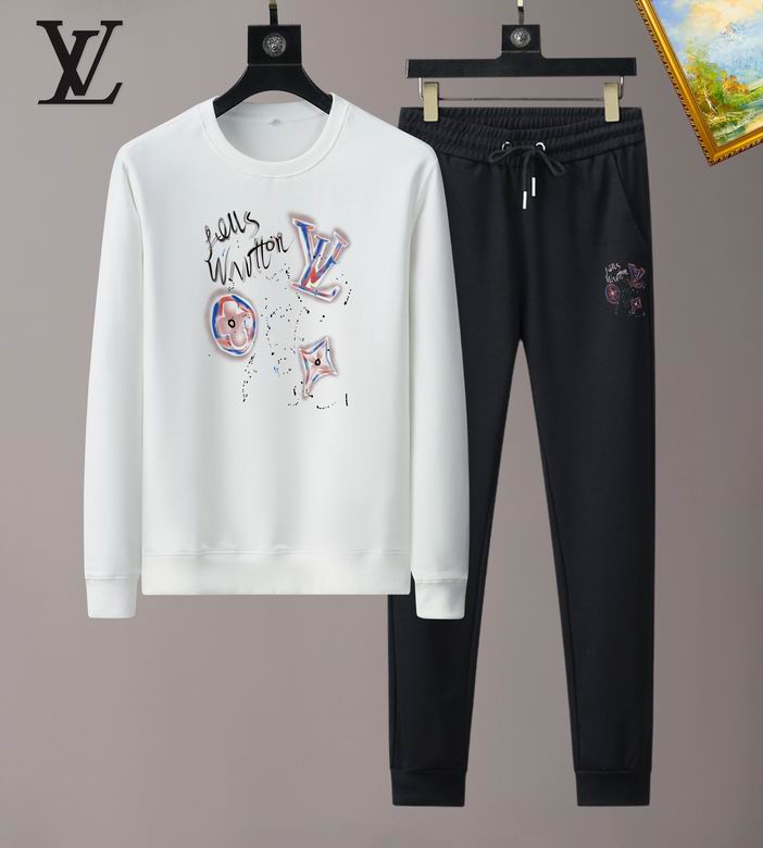 Wholesale Cheap Louis Vuitton Long Sleeve replica Tracksuits for Sale