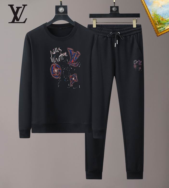 Wholesale Cheap Louis Vuitton Long Sleeve replica Tracksuits for Sale