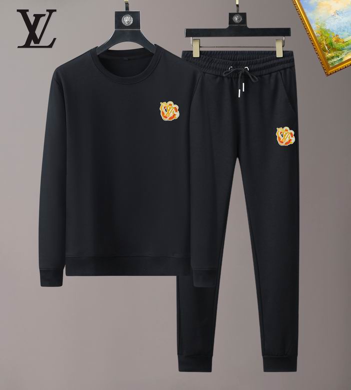 Wholesale Cheap Louis Vuitton Long Sleeve replica Tracksuits for Sale