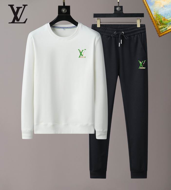 Wholesale Cheap Louis Vuitton Long Sleeve replica Tracksuits for Sale