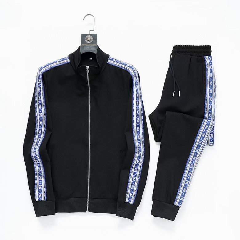 Wholesale Cheap Louis Vuitton Long Sleeve replica Tracksuits for Sale