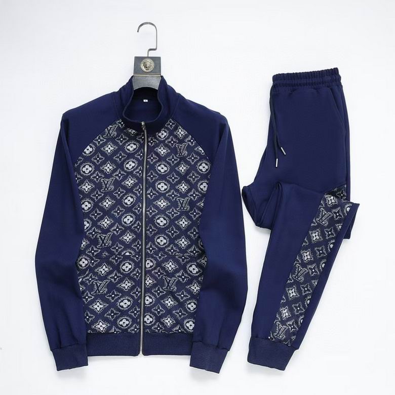 Wholesale Cheap Louis Vuitton Long Sleeve replica Tracksuits for Sale