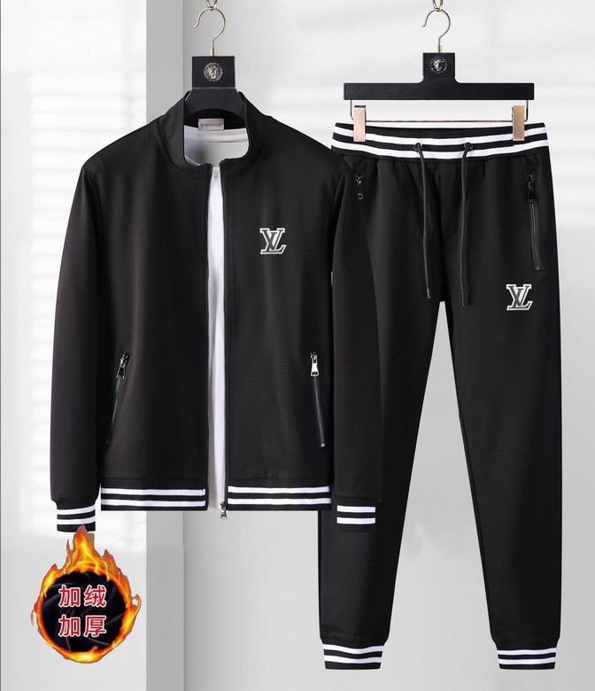 Wholesale Cheap Louis Vuitton Long Sleeve replica Tracksuits for Sale