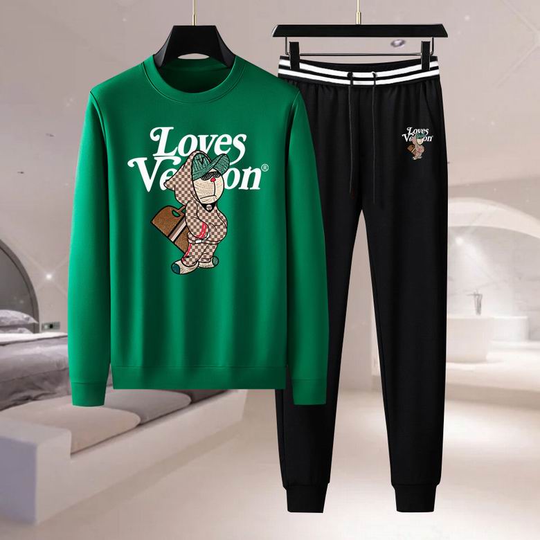 Wholesale Cheap Louis Vuitton Long Sleeve replica Tracksuits for Sale