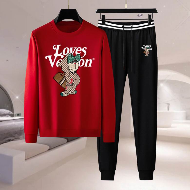 Wholesale Cheap Louis Vuitton Long Sleeve replica Tracksuits for Sale