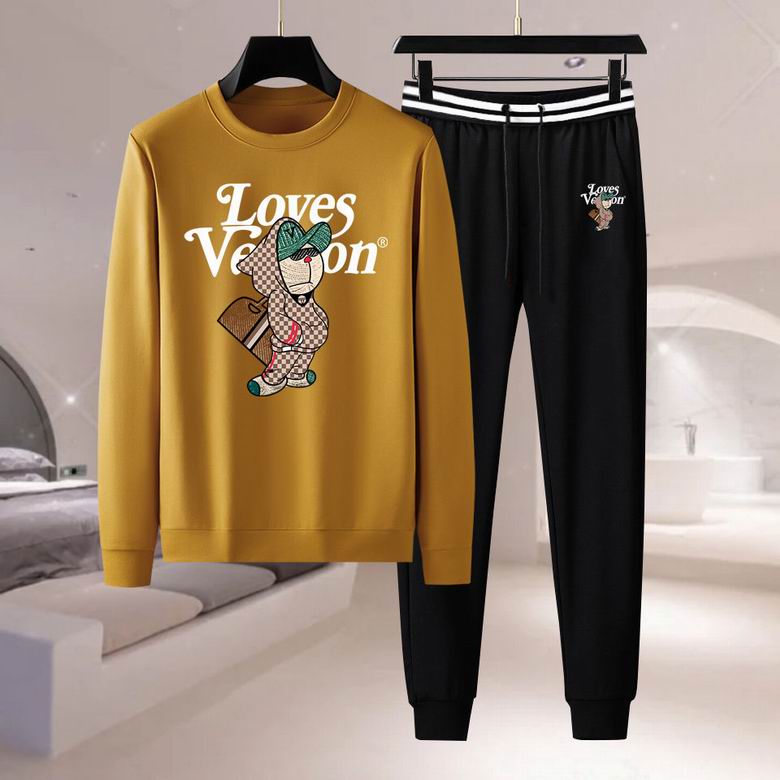 Wholesale Cheap Louis Vuitton Long Sleeve replica Tracksuits for Sale