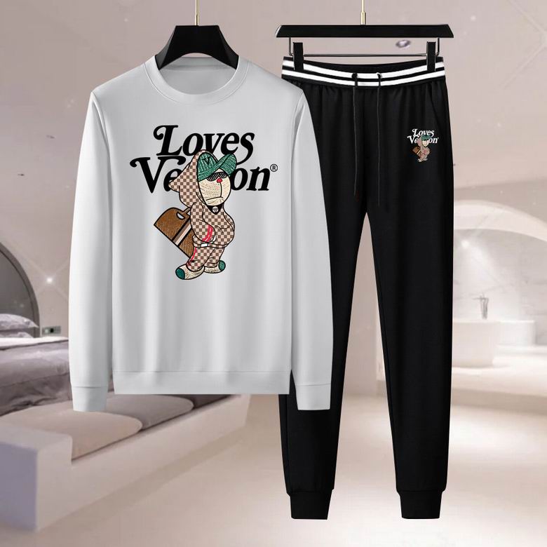 Wholesale Cheap Louis Vuitton Long Sleeve replica Tracksuits for Sale