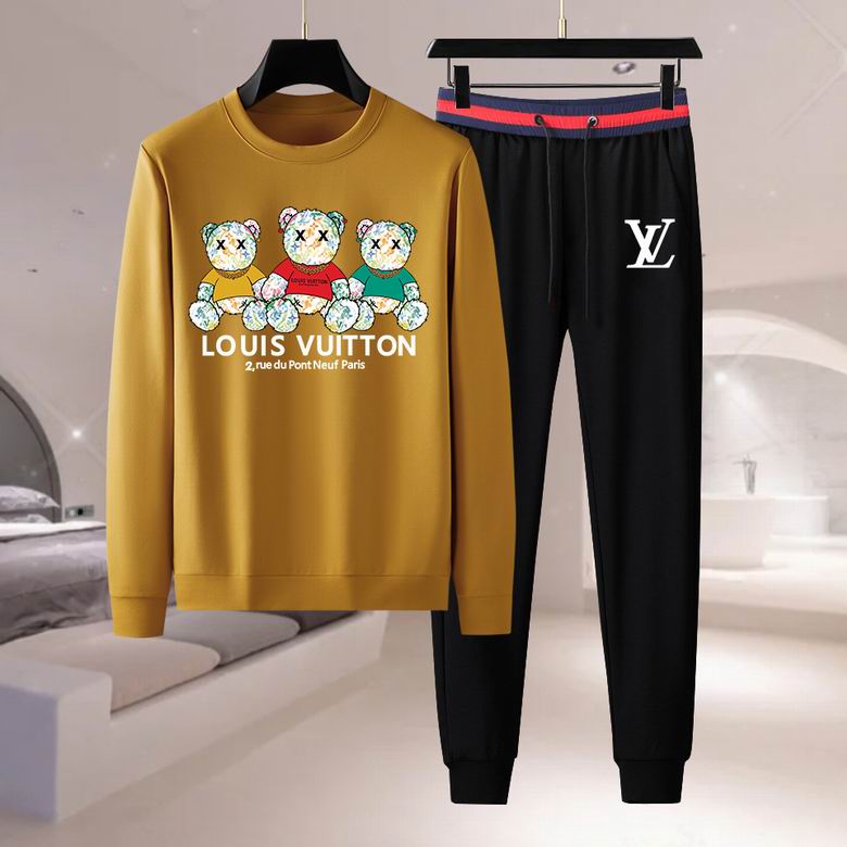 Wholesale Cheap Louis Vuitton Long Sleeve replica Tracksuits for Sale