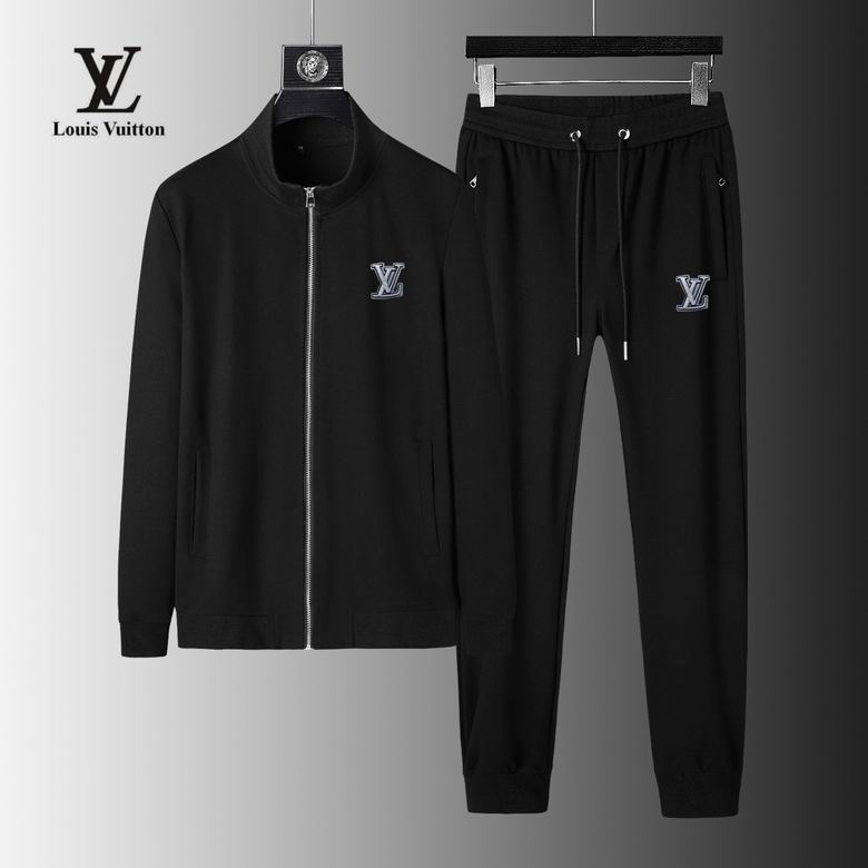 Wholesale Cheap Louis Vuitton Long Sleeve replica Tracksuits for Sale