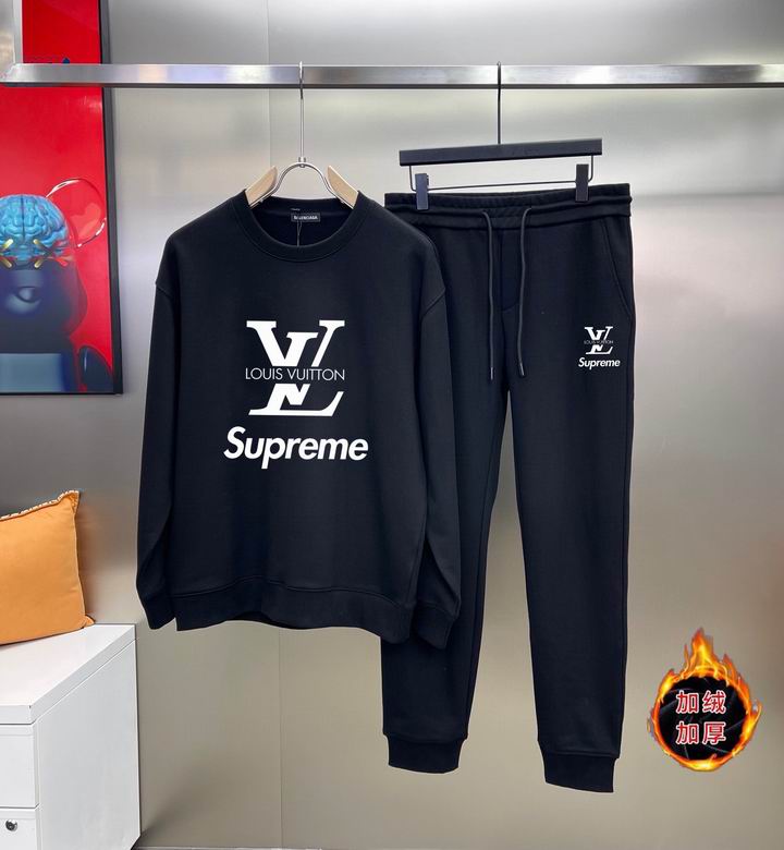 Wholesale Cheap Louis Vuitton Long Sleeve replica Tracksuits for Sale