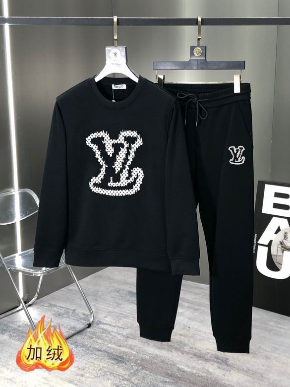 Wholesale Cheap Louis Vuitton Long Sleeve replica Tracksuits for Sale