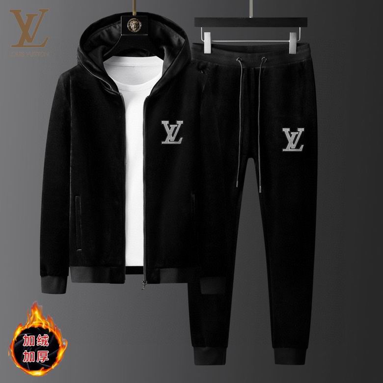 Wholesale Cheap Louis Vuitton Long Sleeve replica Tracksuits for Sale