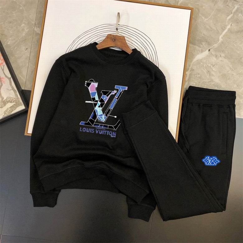 Wholesale Cheap Louis Vuitton Long Sleeve replica Tracksuits for Sale