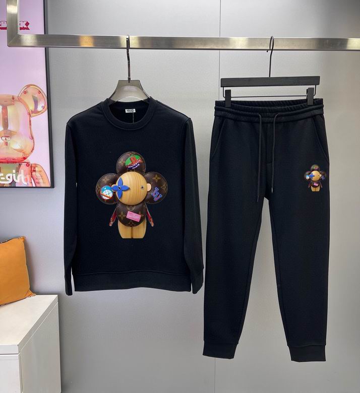 Wholesale Cheap Louis Vuitton Long Sleeve replica Tracksuits for Sale